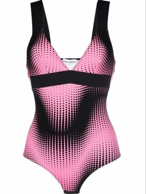 Paco Rabanne Milano Pink and Black Bodysuit